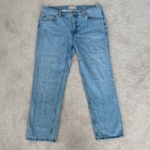 Everlane Authentic Straight Jean Sun Faded Blue 34x30